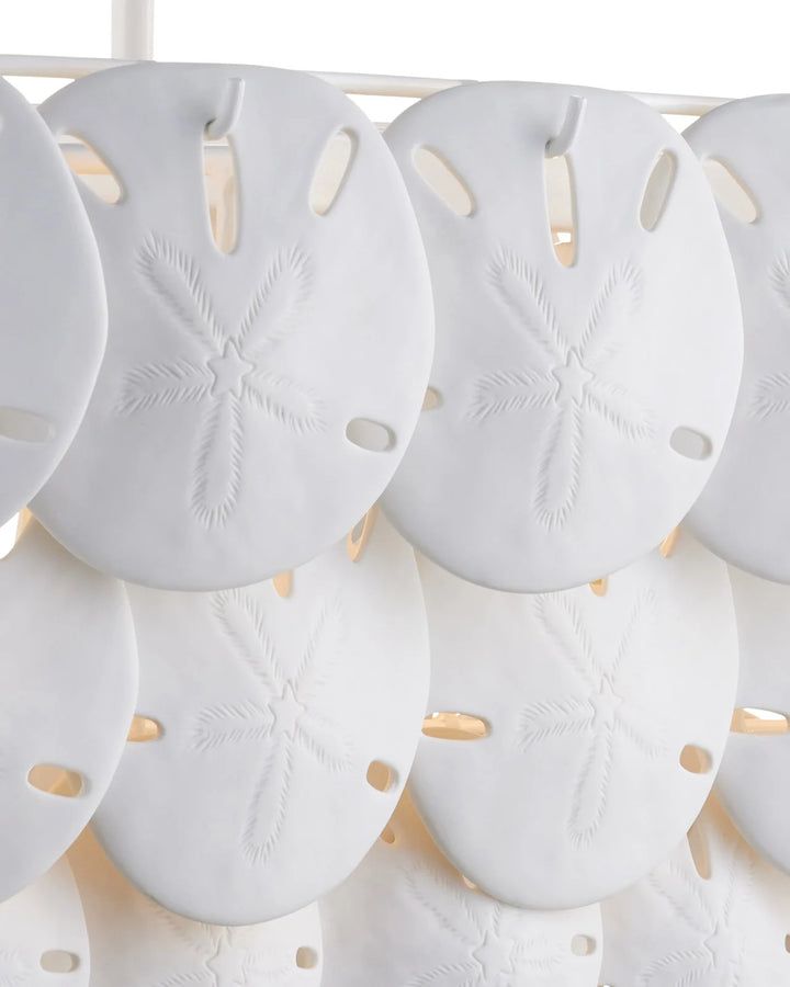Tulum Oval White Chandelier