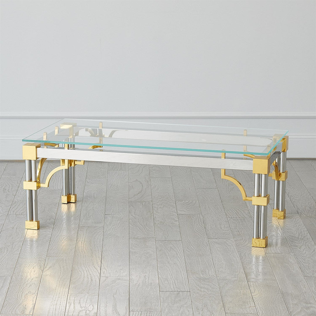 Tri-Column Cocktail Table
