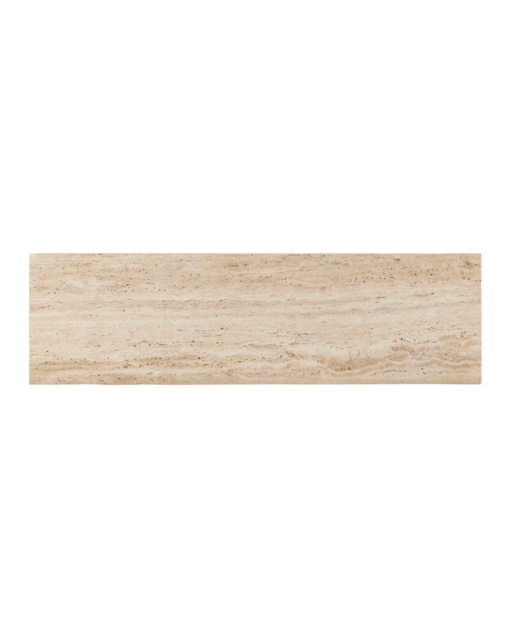 Demi Travertine Console Table Natural