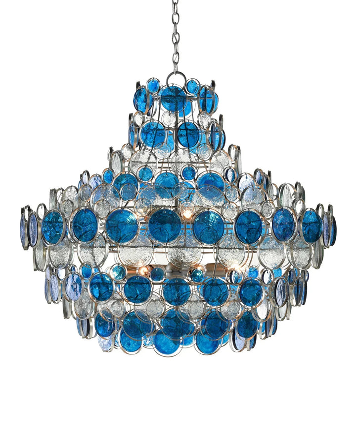 Galahad Large Blue Chandelier