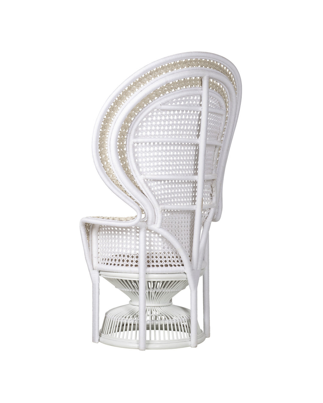 Emanuelle White Armchair, Linho Sand