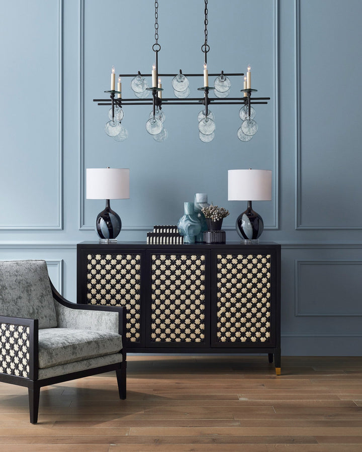 Sethos Black Rectangular Chandelier