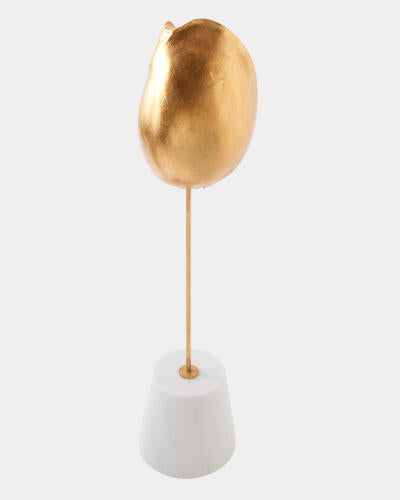 Shells on Marble Miter Gold Leaf Medium
