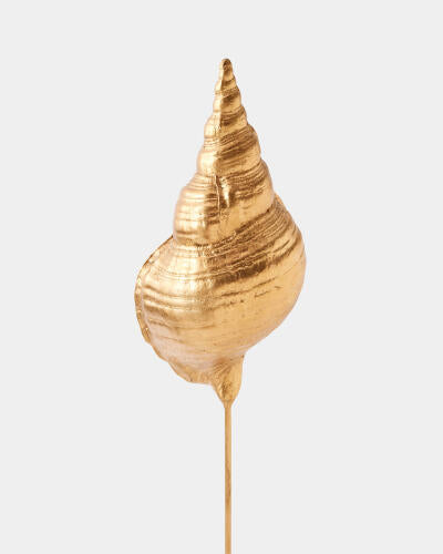 Shells on Marble Miter Gold Leaf Large