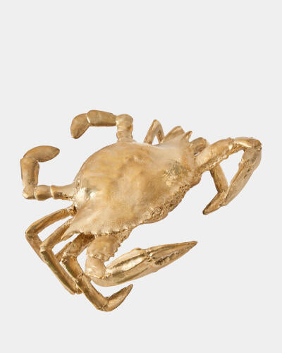 Crab Sculpture Brass