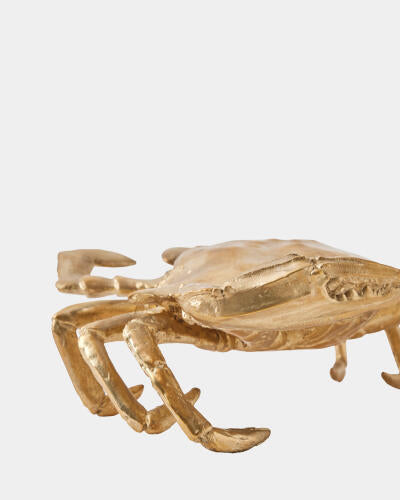 Crab Sculpture Brass