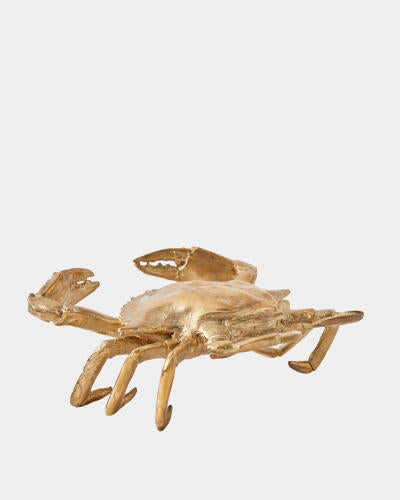 Crab Sculpture Brass