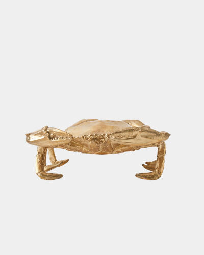 Crab Sculpture Brass