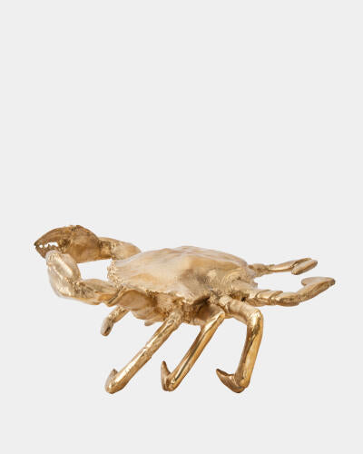 Crab Sculpture Brass