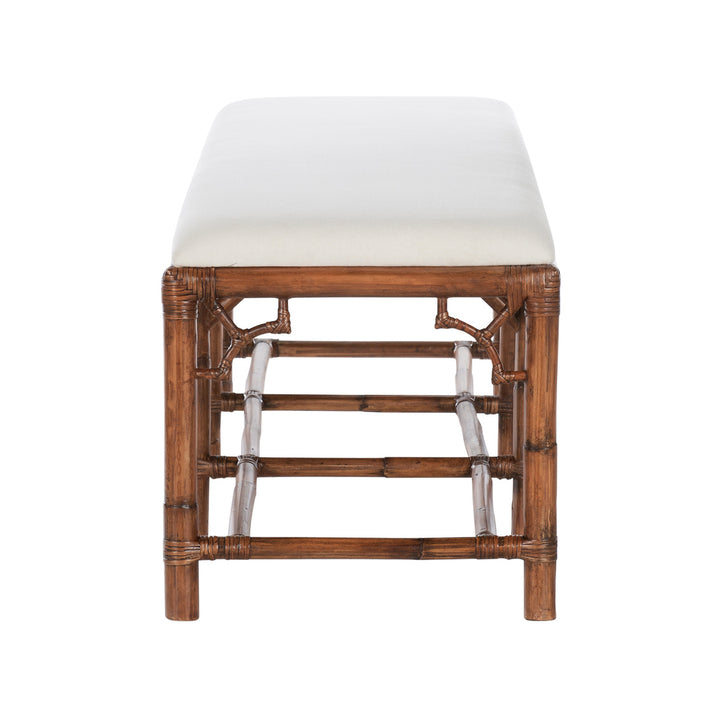 Chippendale Bamboo Bench - Brown