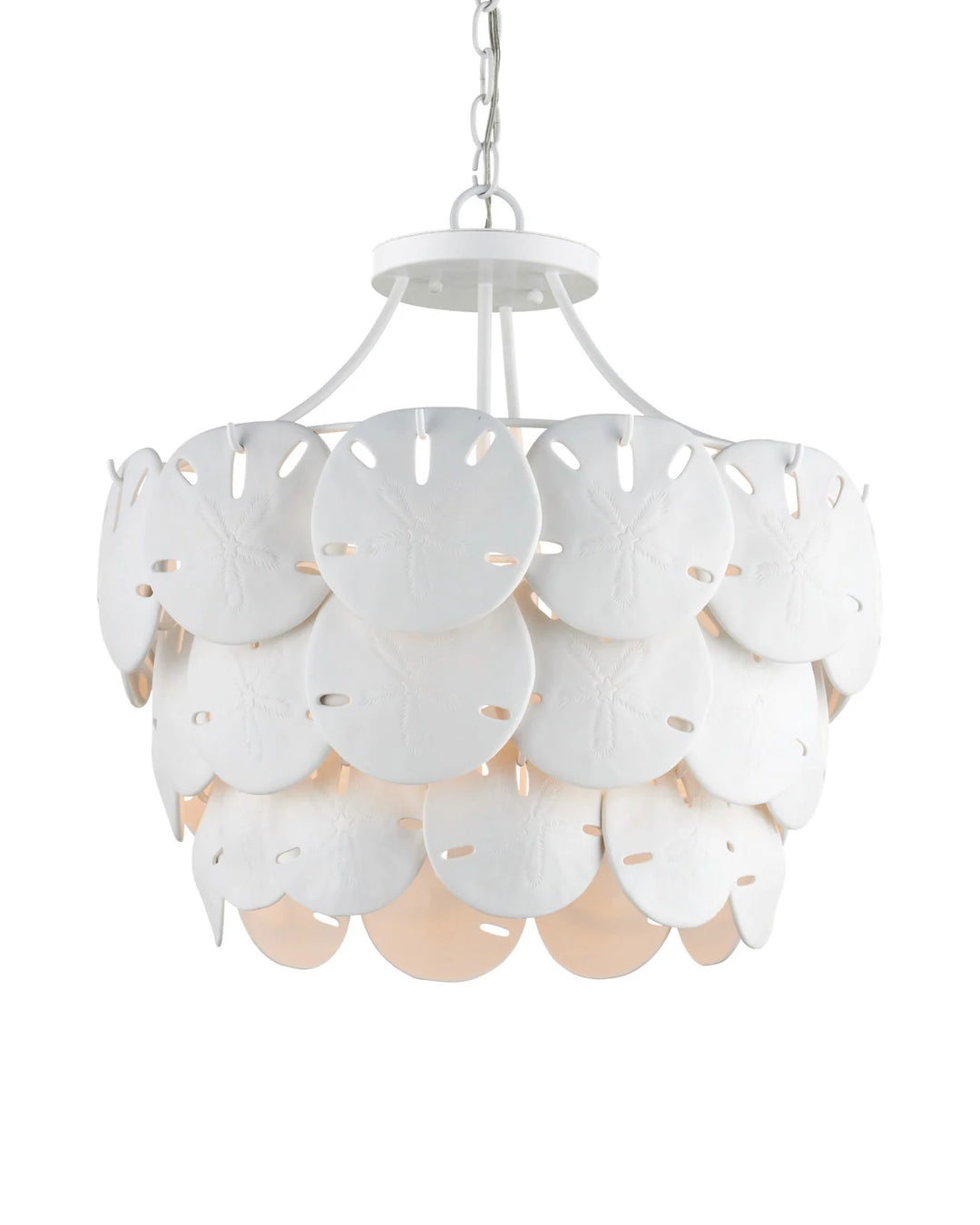 Tulum Medium White Chandelier