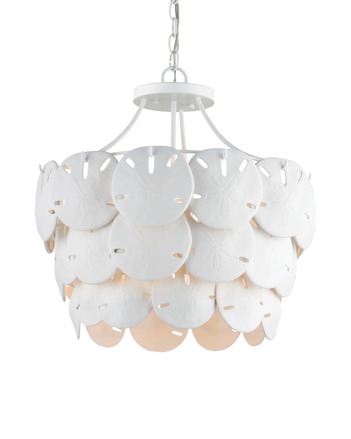 Tulum Medium White Chandelier