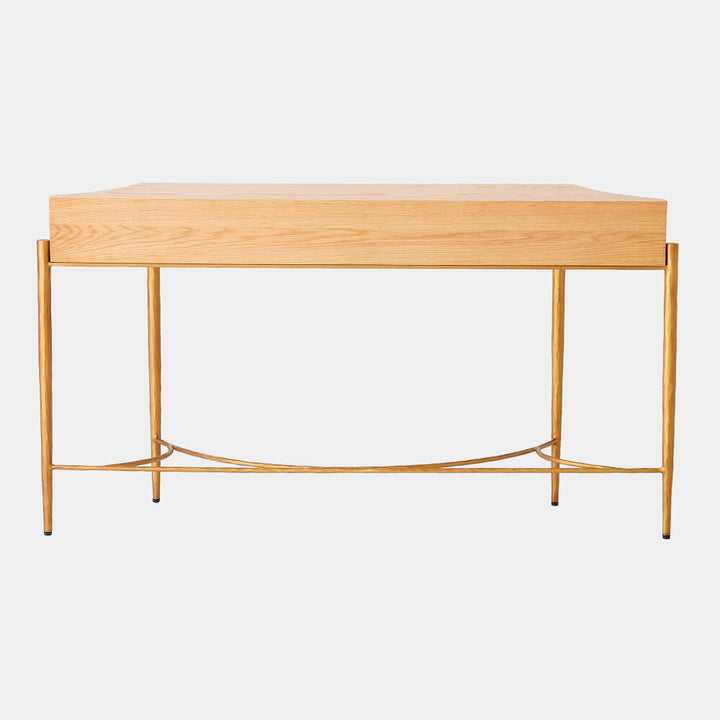 Breakfront Console Natural/Gold
