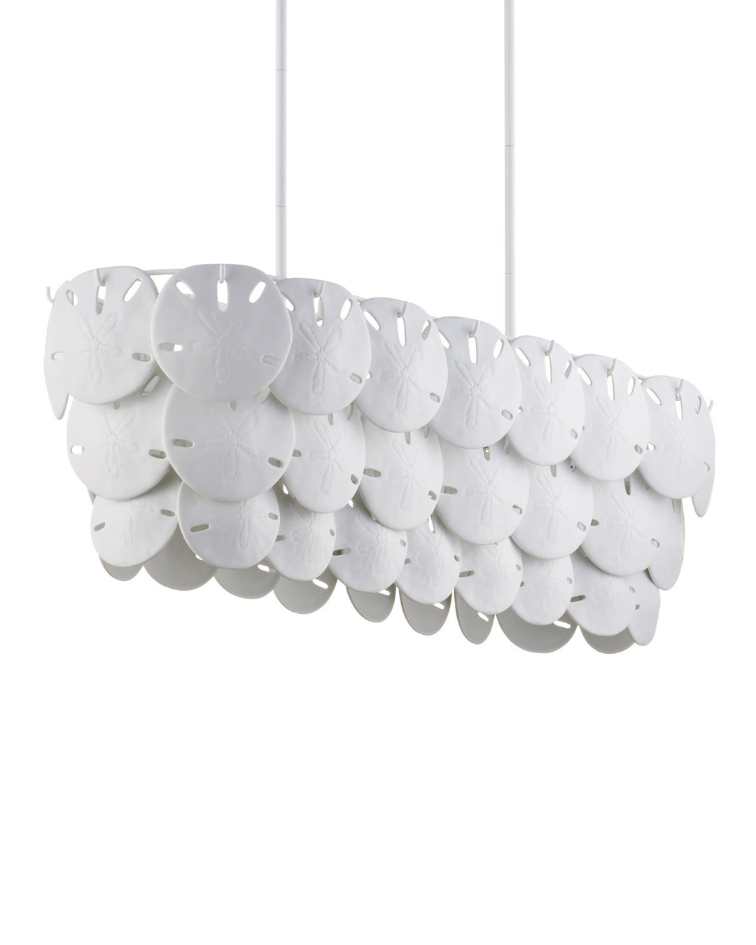 Tulum Oval White Chandelier
