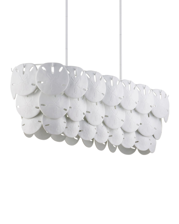 Tulum Oval White Chandelier