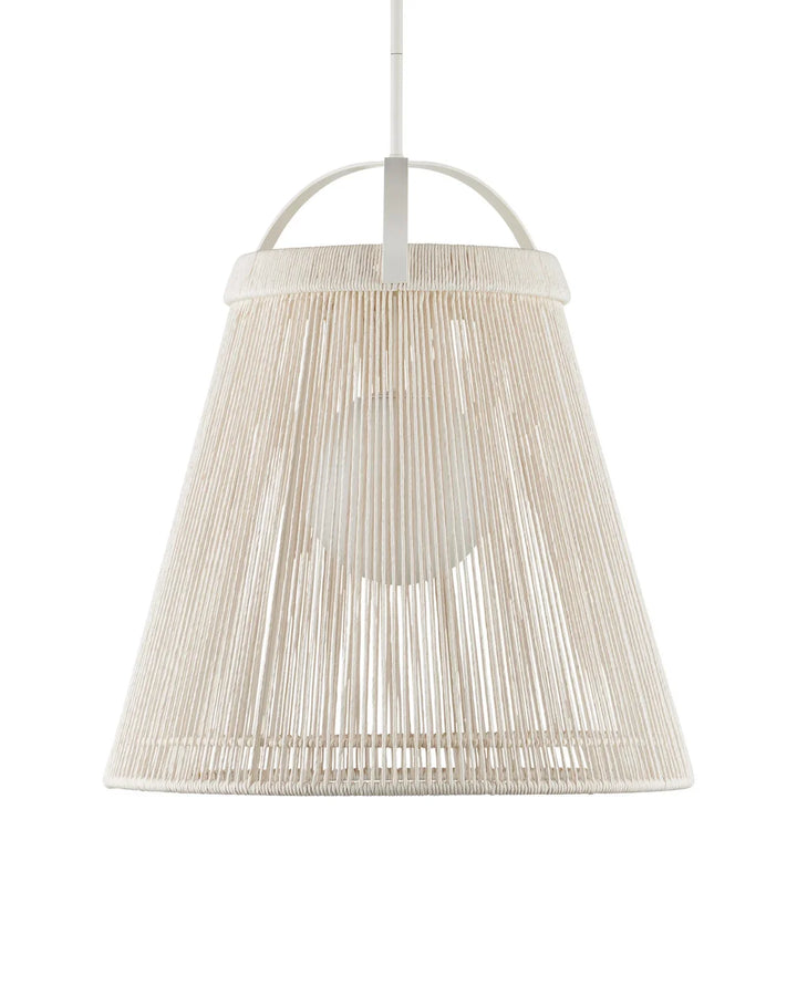 Parnell Medium White Pendant