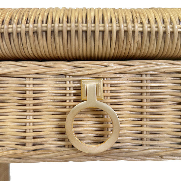 Adrien Desk - Woven Rattan