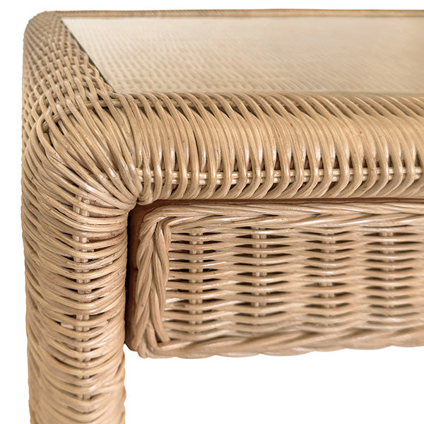 Adrien Desk - Woven Rattan