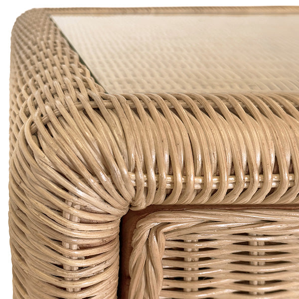 Adrien Desk - Woven Rattan