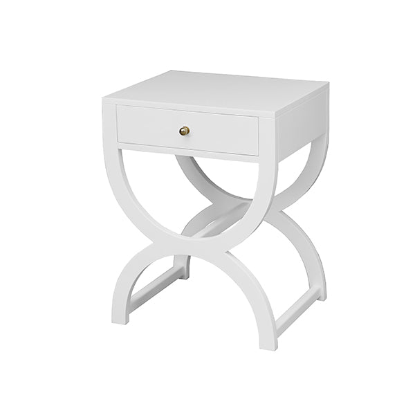 Alexis Side Table - White Lacquer