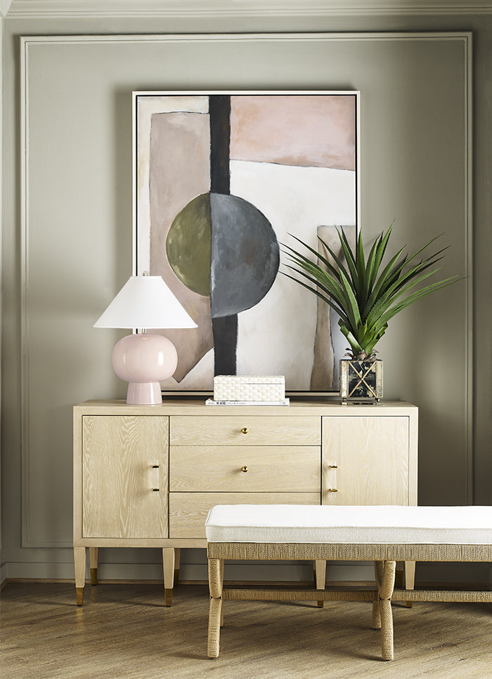 Amherst Cabinet - Light Cerused Oak