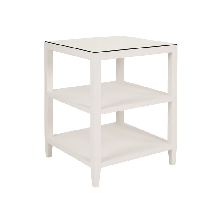 Amie Side Table White Linen