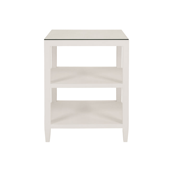 Amie Side Table White Linen