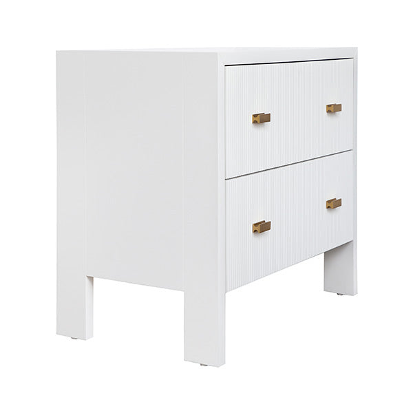 Andre Side Table - White Lacquer