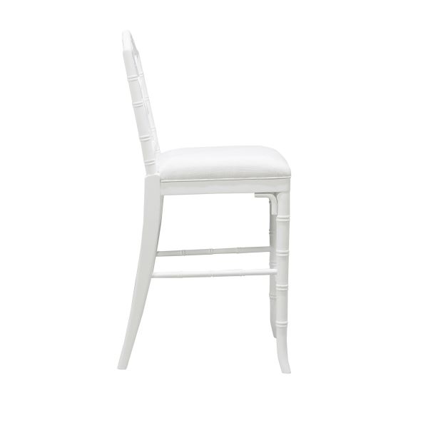 Annette Counter Stool - White Lacquer
