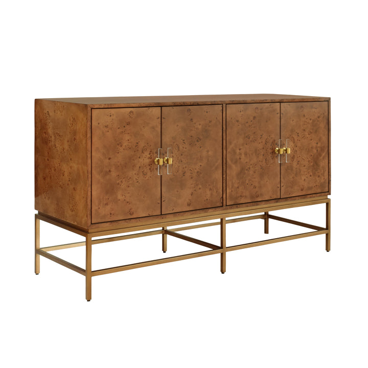 Ariel Cabinet - Dark Burl Wood