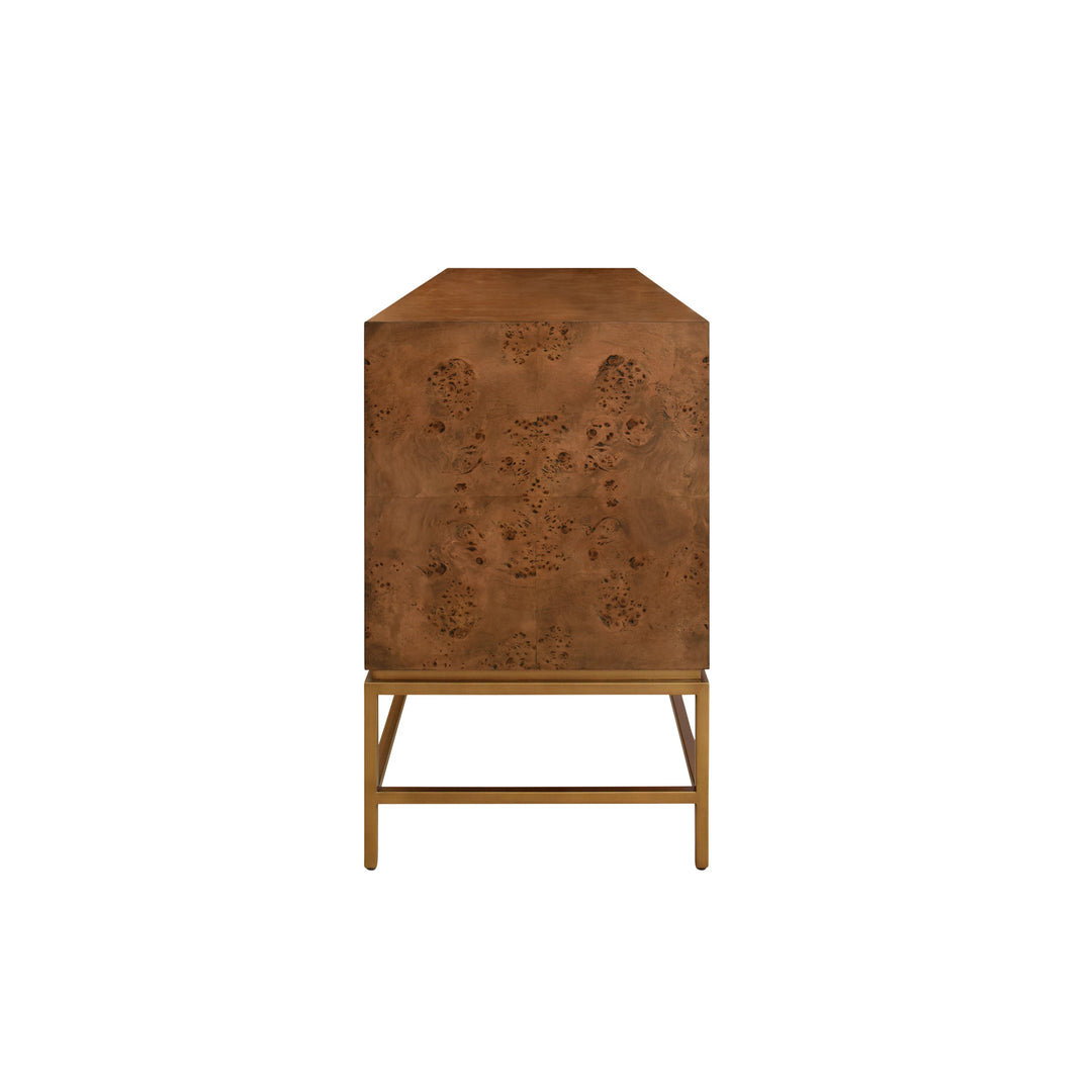 Ariel Cabinet - Dark Burl Wood