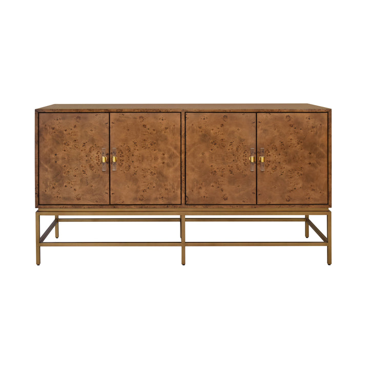 Ariel Cabinet - Dark Burl Wood