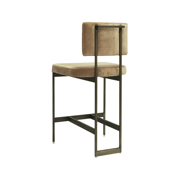 Baylor Counter Stool - Camel Velvet