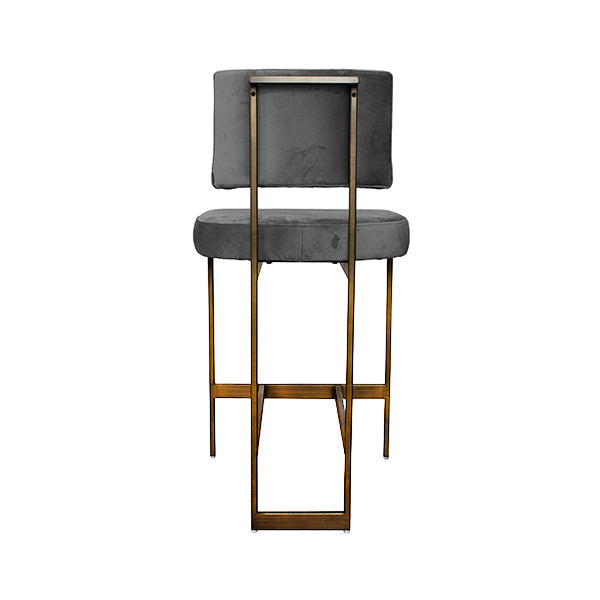 Baylor Counter Stool - Grey Velvet