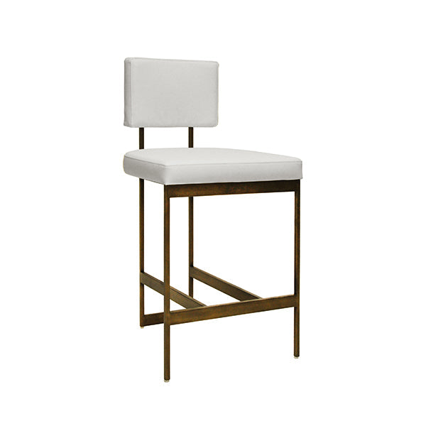 Baylor Counter Stool  - White Vinyl