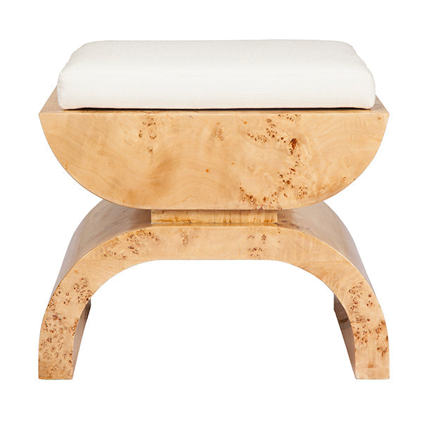 Biggs Stool Bench Burl Wood