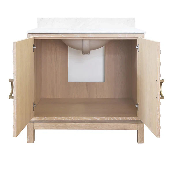 Bixby Bath Vanity - Cerused Oak
