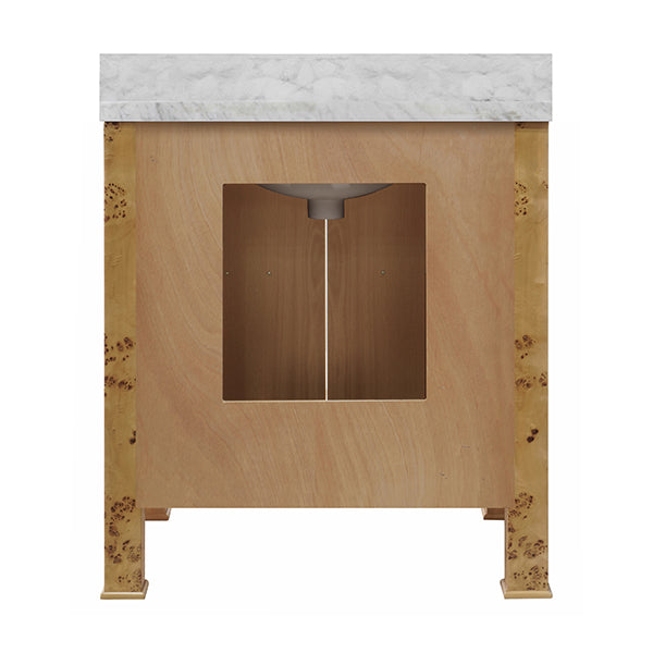 Blanche Bath Vanity - Burl Wood