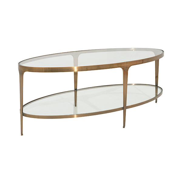 Brando Coffee Table - Antique Brass