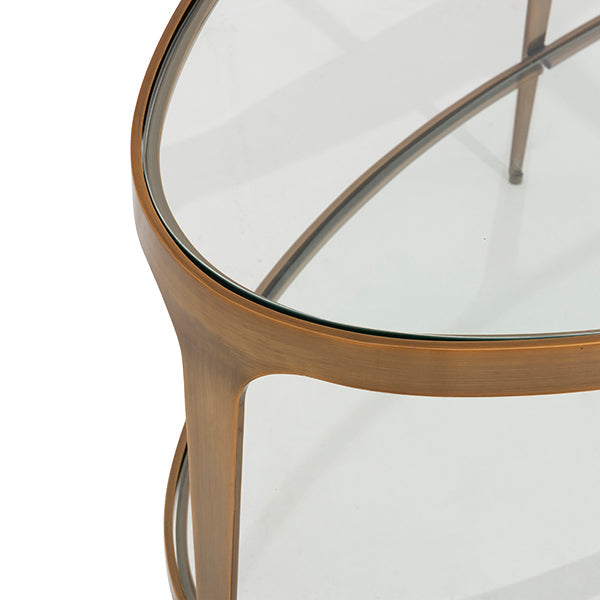 Brando Coffee Table - Antique Brass