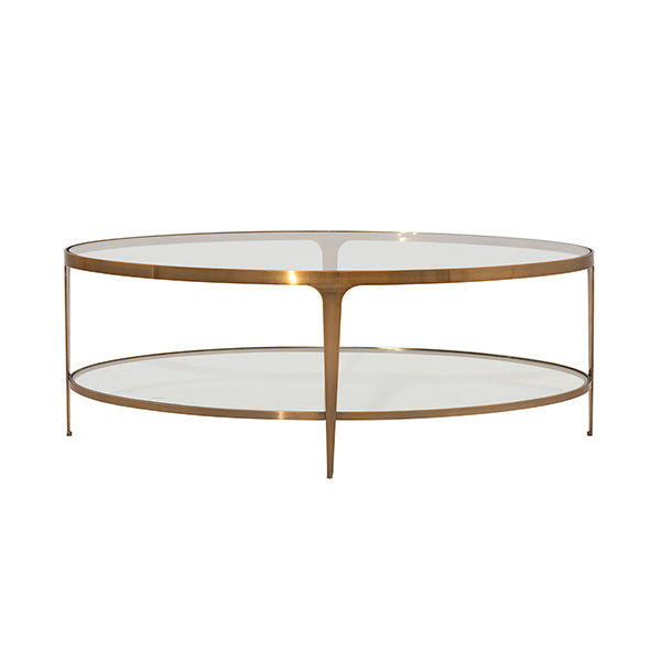 Brando Coffee Table - Antique Brass