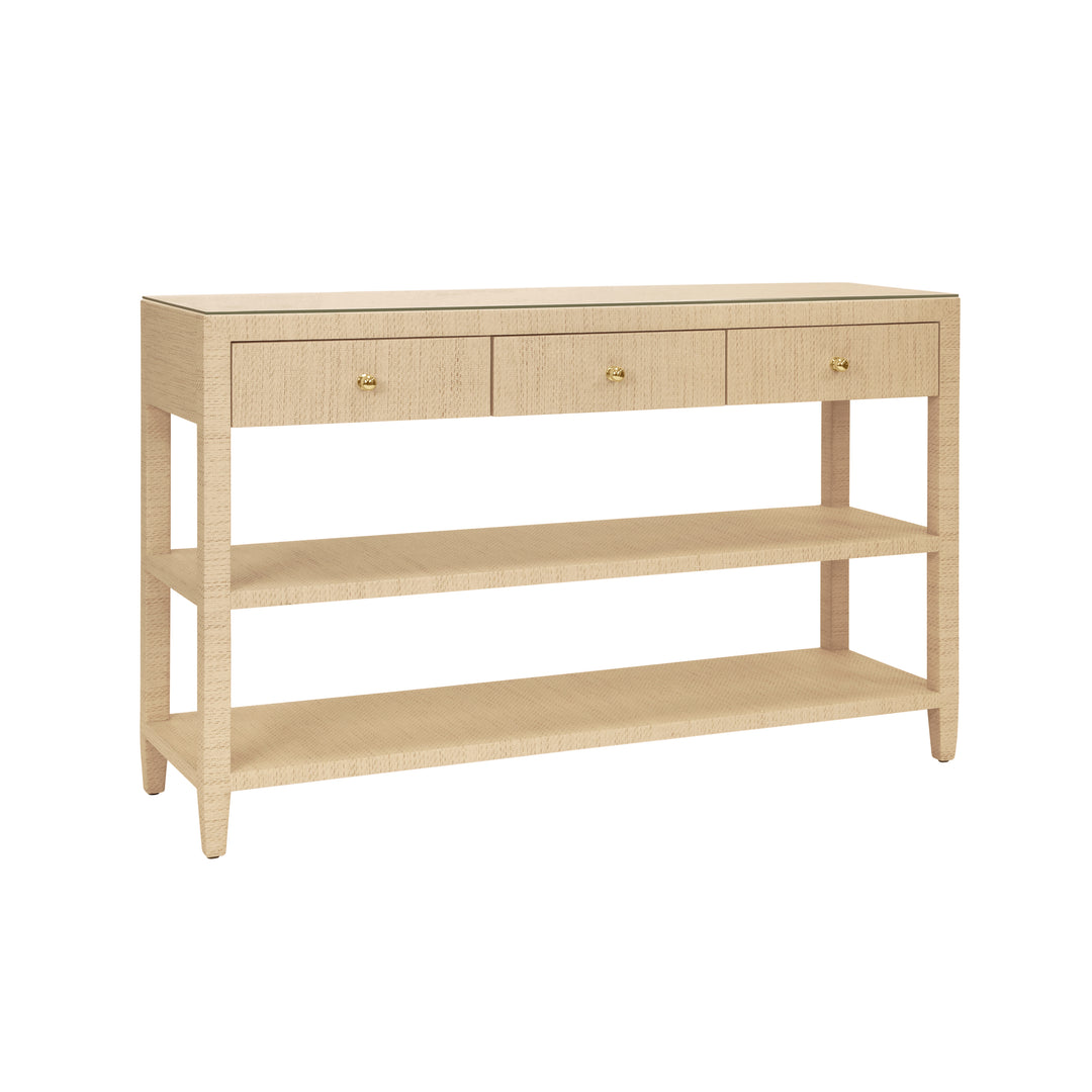 Briar Console Natural Grasscloth