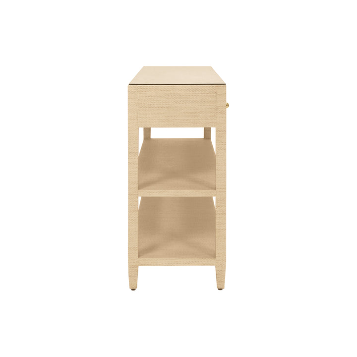 Briar Console Natural Grasscloth