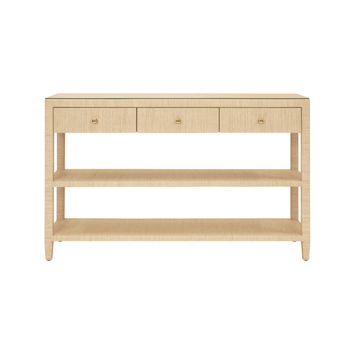 Briar Console Natural Grasscloth