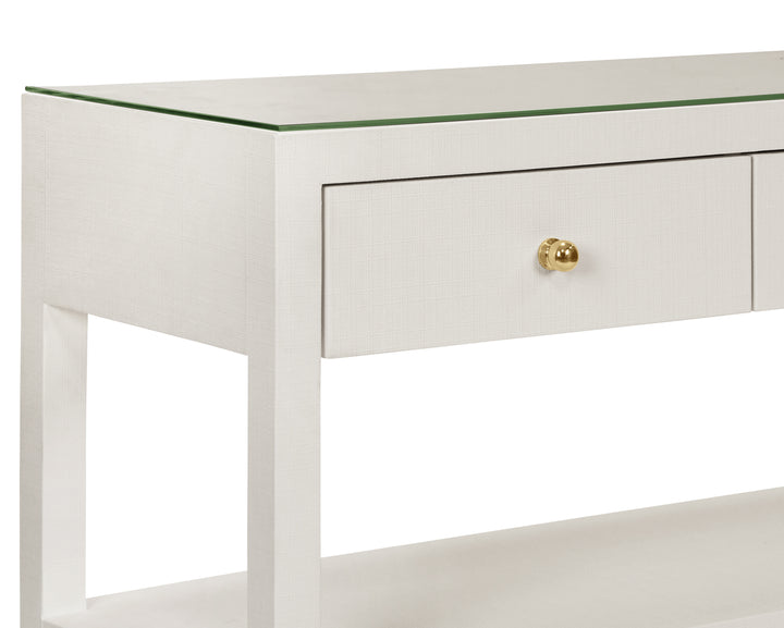 Briar Console White Linen