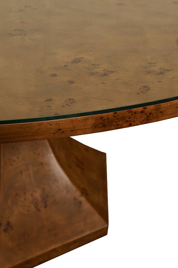 Bryce Dining Table Dark Burl Wood