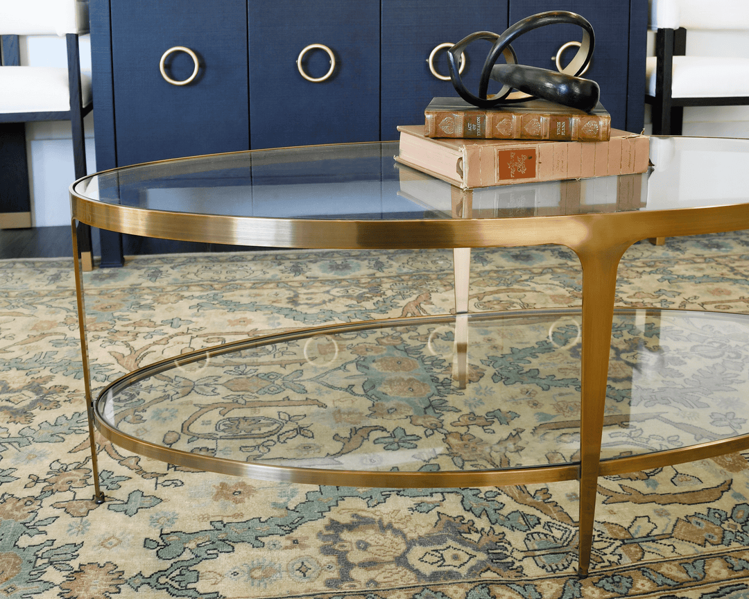 Brando Coffee Table - Antique Brass