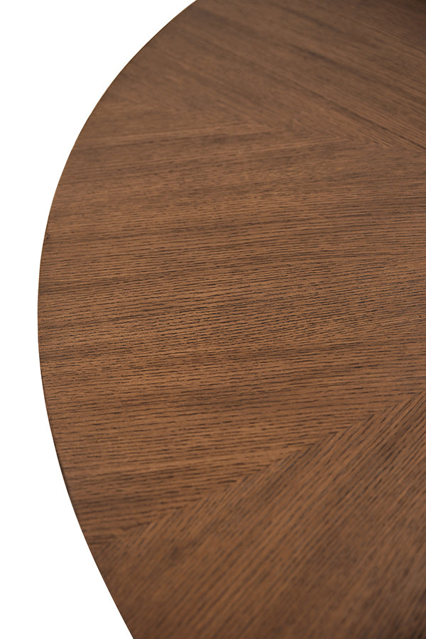 Callum 60" Round Dining Table Provincial Brown Oak
