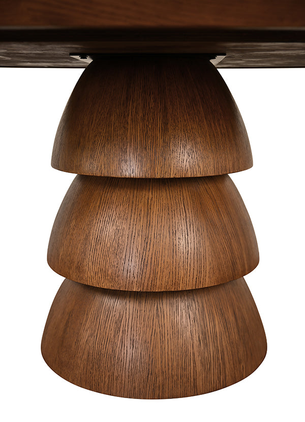 Callum 60" Round Dining Table Provincial Brown Oak