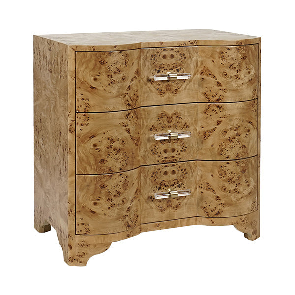 Calvin Side Table - Burl Wood